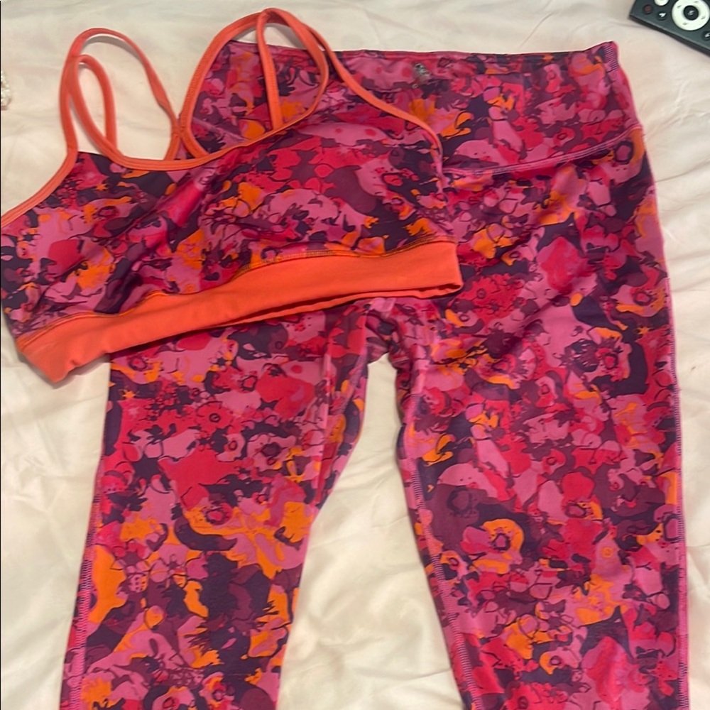 Colorful Floral Activewear Set